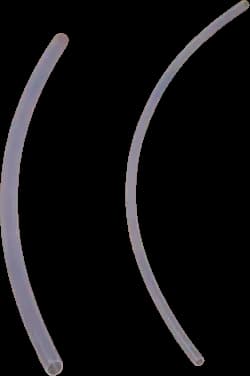 Two bent lengths of PFA tube